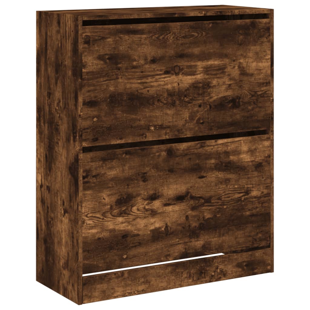 Schuhschrank Räuchereiche 80x34x96,5 cm Holzwerkstoff - Premium Schuhregale & -schränke - Just €118.27! Shop now at homesales4u