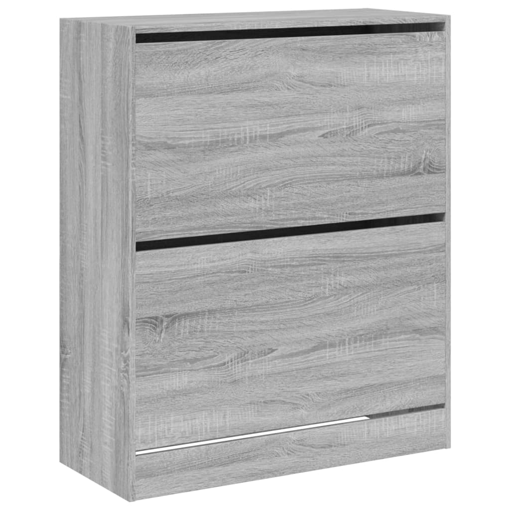 Schuhschrank Grau Sonoma 80x34x96,5 cm Holzwerkstoff - Premium Schuhregale & -schränke - Just €118.27! Shop now at homesales4u