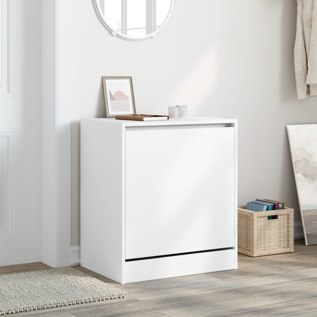 Schuhschrank Weiß 60x42x69 cm Holzwerkstoff - Premium Schuhregale & -schränke - Just €64.90! Shop now at homesales4u