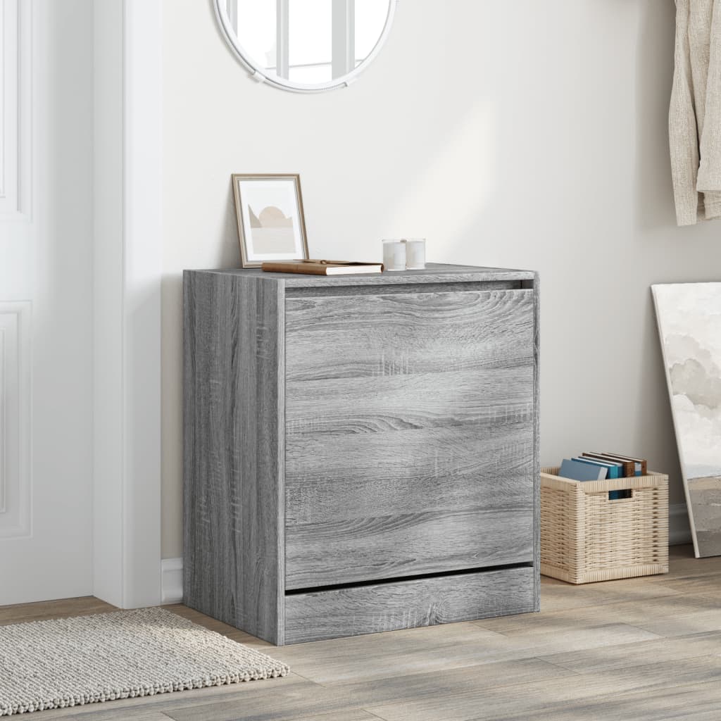 Schuhschrank Grau Sonoma 60x42x69 cm Holzwerkstoff - Premium Schuhregale & -schränke - Just €72.22! Shop now at homesales4u