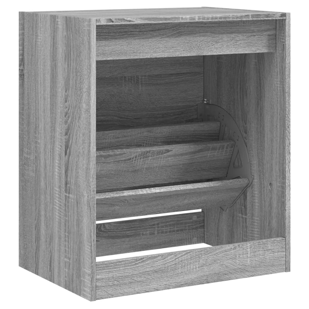 Schuhschrank Grau Sonoma 60x42x69 cm Holzwerkstoff - Premium Schuhregale & -schränke - Just €72.22! Shop now at homesales4u
