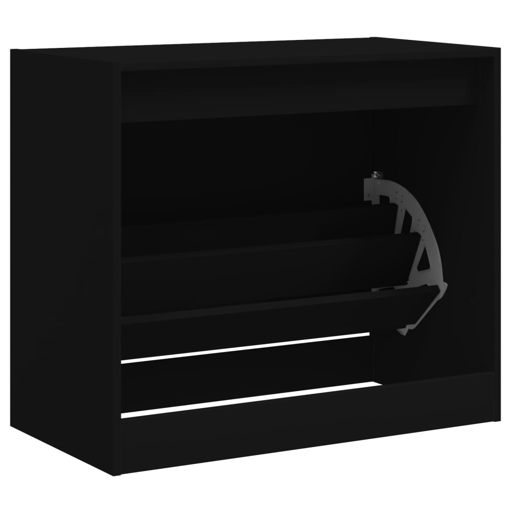 Schuhschrank Schwarz 80x42x69 cm Holzwerkstoff - Premium Schuhregale & -schränke - Just €79.91! Shop now at homesales4u