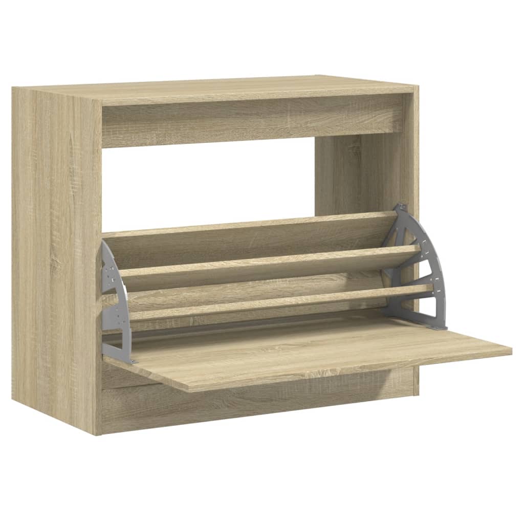 Schuhschrank Sonoma-Eiche 80x42x69 cm Holzwerkstoff - Premium Schuhregale & -schränke - Just €77.69! Shop now at homesales4u