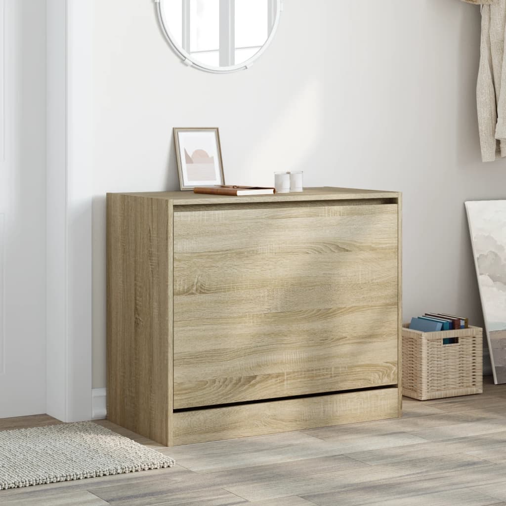 Schuhschrank Sonoma-Eiche 80x42x69 cm Holzwerkstoff - Premium Schuhregale & -schränke - Just €77.69! Shop now at homesales4u