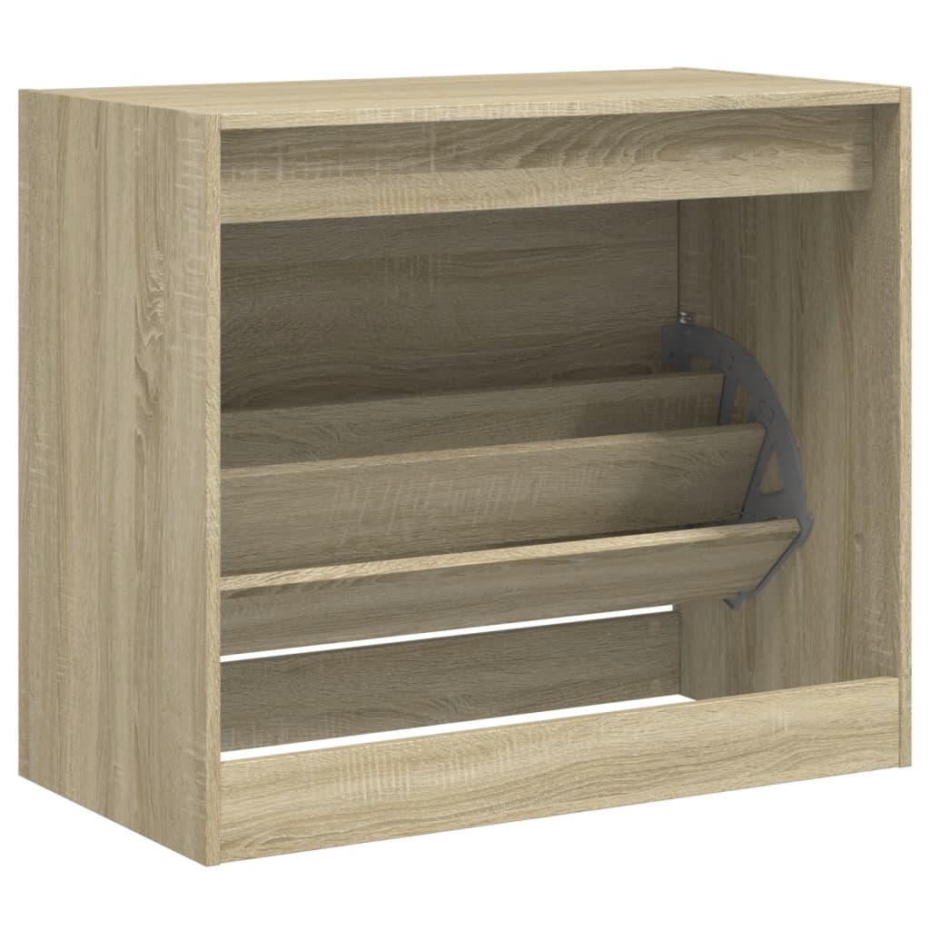Schuhschrank Sonoma-Eiche 80x42x69 cm Holzwerkstoff - Premium Schuhregale & -schränke - Just €77.69! Shop now at homesales4u