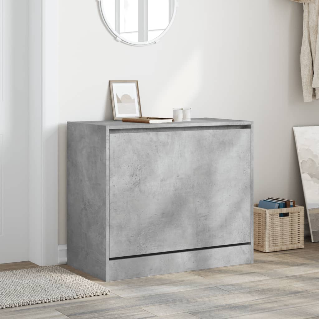 Schuhschrank Betongrau 80x42x69 cm Holzwerkstoff - Premium Schuhregale & -schränke - Just €77.87! Shop now at homesales4u