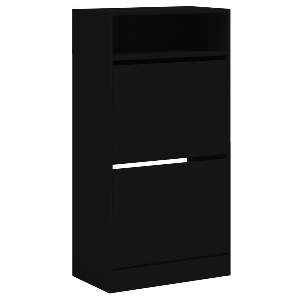 Schuhschrank Schwarz 60x34x116 cm Holzwerkstoff - Premium Schuhregale & -schränke - Just €98.98! Shop now at homesales4u