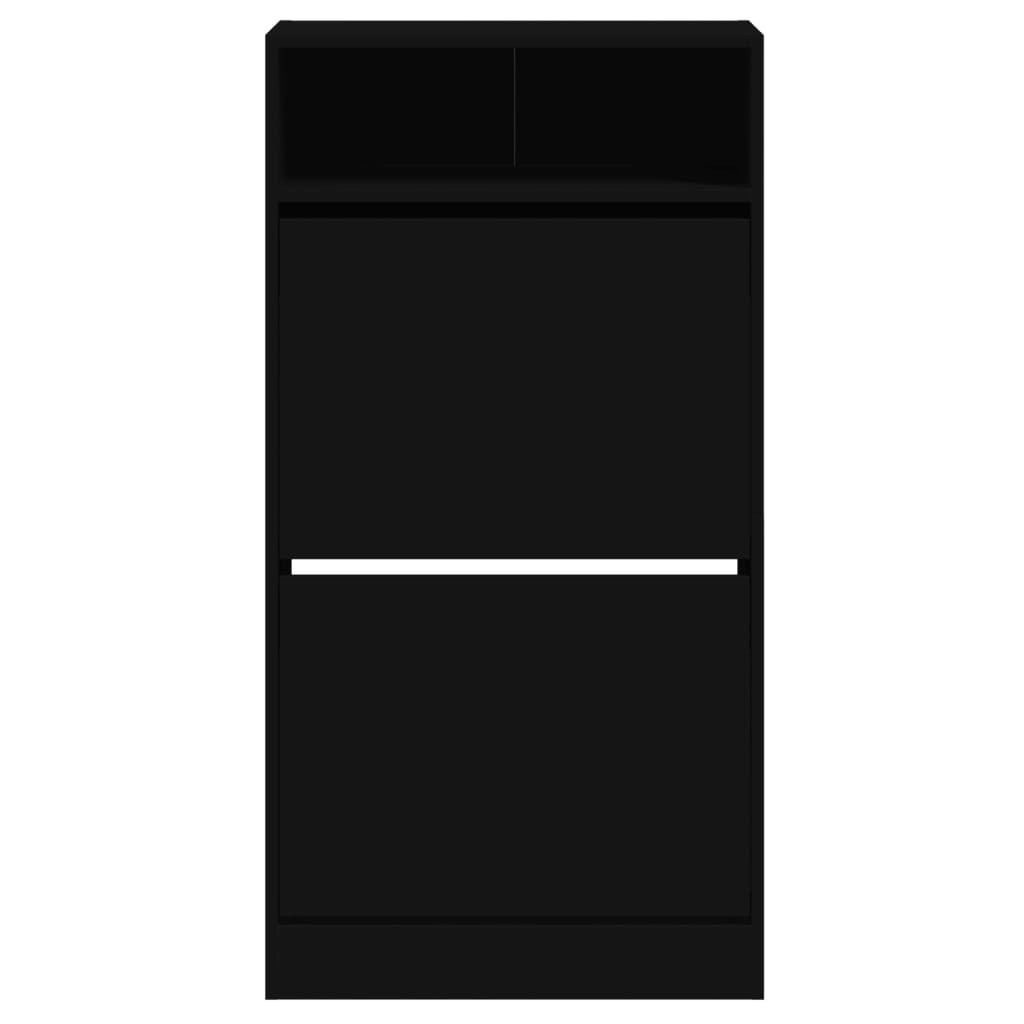 Schuhschrank Schwarz 60x34x116 cm Holzwerkstoff - Premium Schuhregale & -schränke - Just €98.98! Shop now at homesales4u