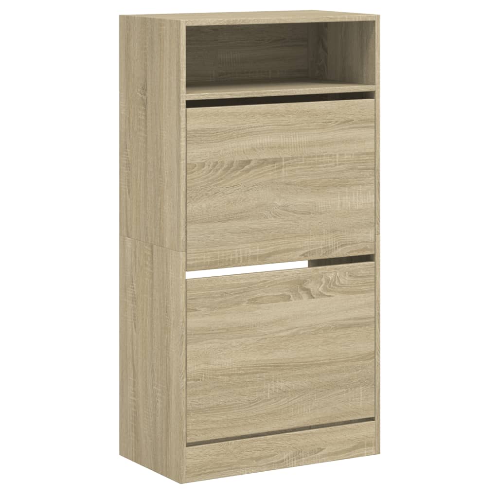 Schuhschrank Sonoma-Eiche 60x34x116 cm Holzwerkstoff - Premium Schuhregale & -schränke - Just €92.76! Shop now at homesales4u