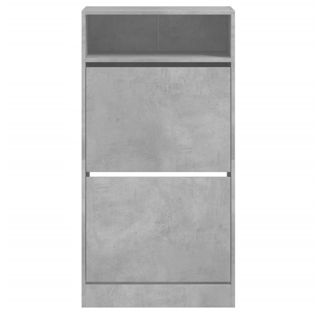 Schuhschrank Betongrau 60x34x116 cm Holzwerkstoff - Premium Schuhregale & -schränke - Just €96.56! Shop now at homesales4u