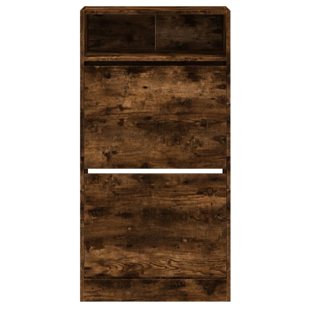 Schuhschrank Räuchereiche 60x34x116 cm Holzwerkstoff - Premium Schuhregale & -schränke - Just €113.60! Shop now at homesales4u