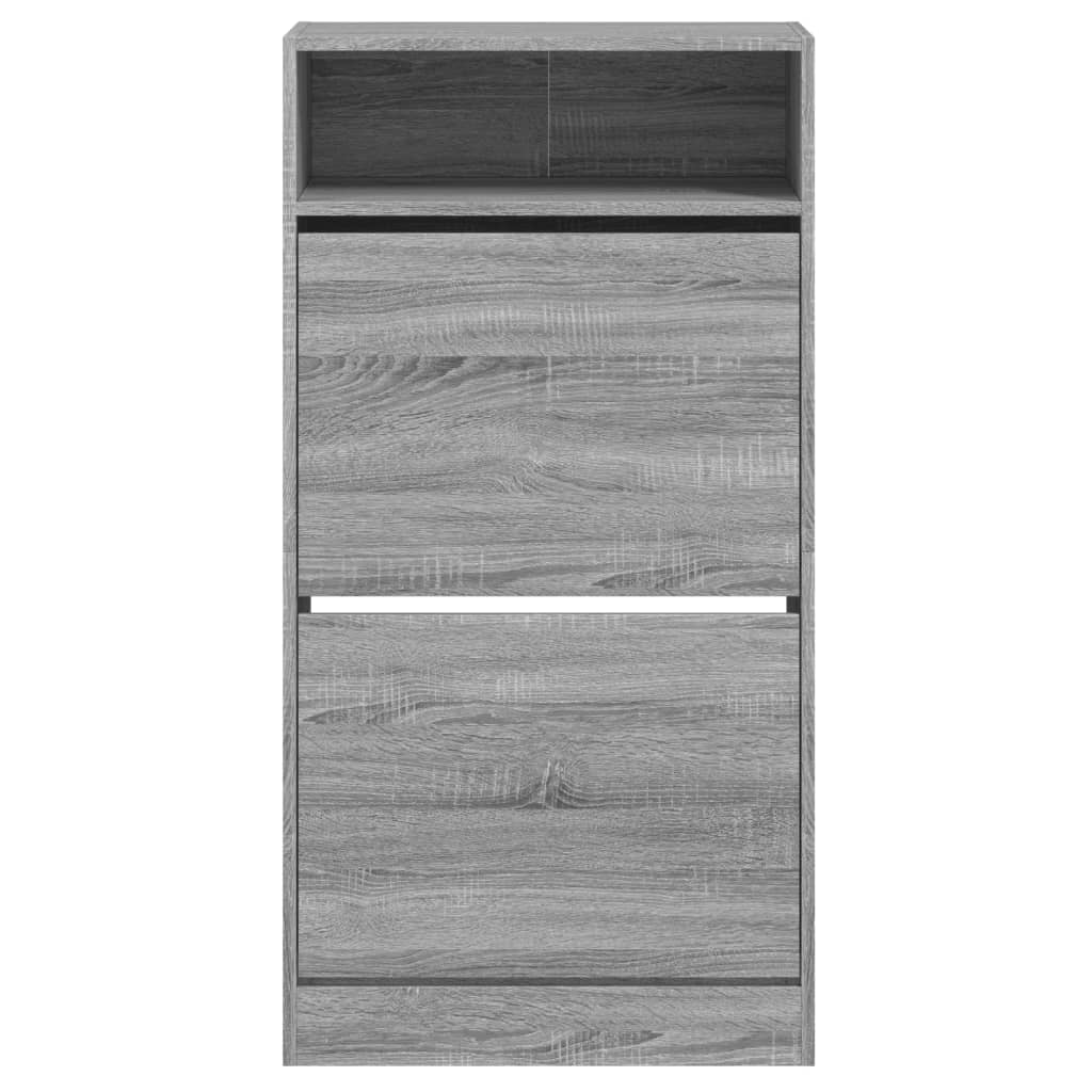 Schuhschrank Grau Sonoma 60x34x116 cm Holzwerkstoff - Premium Schuhregale & -schränke - Just €108.74! Shop now at homesales4u