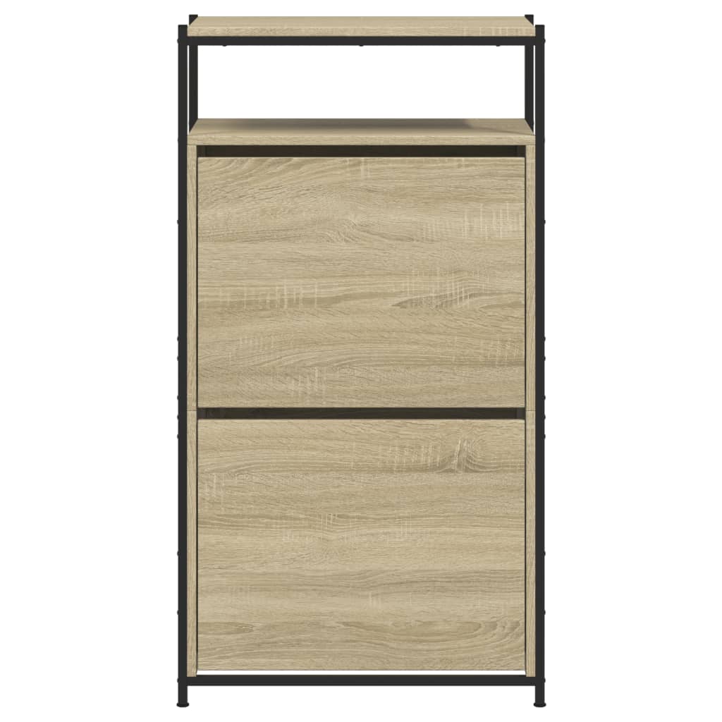Schuhschrank Sonoma-Eiche 60x34x112 cm Holzwerkstoff - Premium Schuhregale & -schränke - Just €98.35! Shop now at homesales4u