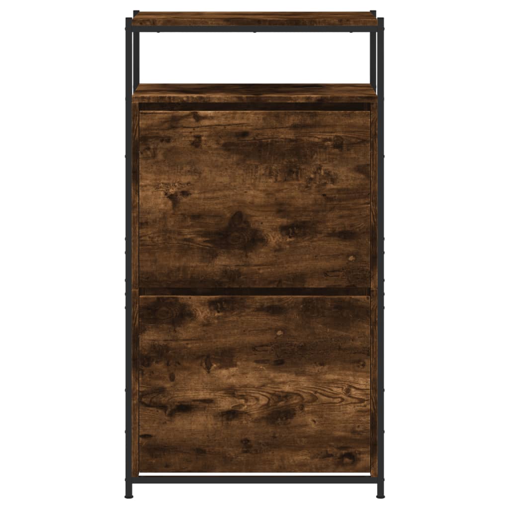 Schuhschrank Räuchereiche 60x34x112 cm Holzwerkstoff - Premium Schuhregale & -schränke - Just €113! Shop now at homesales4u