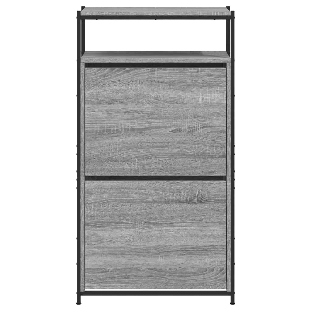 Schuhschrank Grau Sonoma 60x34x112 cm Holzwerkstoff - Premium Schuhregale & -schränke - Just €114.29! Shop now at homesales4u