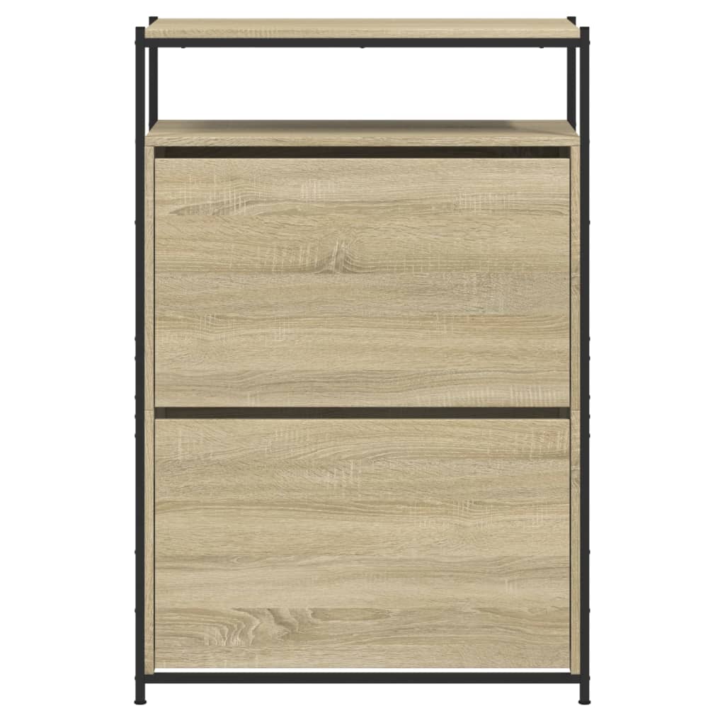 Schuhschrank Sonoma-Eiche 75x34x112 cm Holzwerkstoff - Premium Schuhregale & -schränke - Just €117.06! Shop now at homesales4u