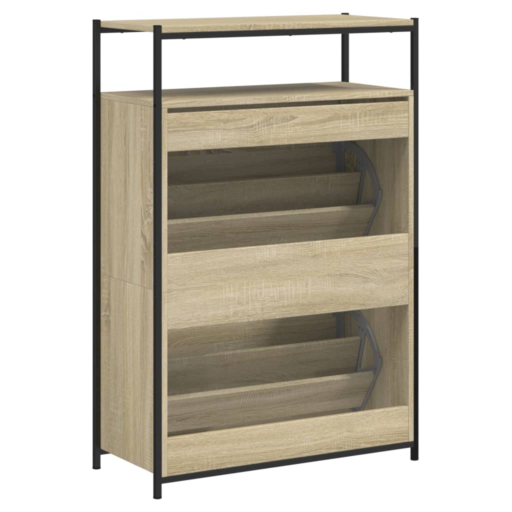 Schuhschrank Sonoma-Eiche 75x34x112 cm Holzwerkstoff - Premium Schuhregale & -schränke - Just €117.06! Shop now at homesales4u