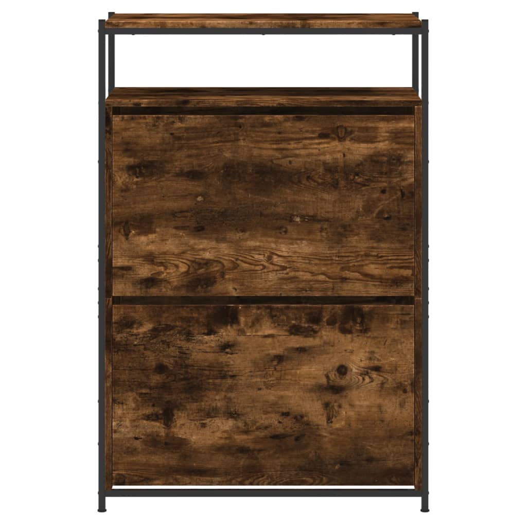 Schuhschrank Räuchereiche 75x34x112 cm Holzwerkstoff - Premium Schuhregale & -schränke - Just €119.20! Shop now at homesales4u