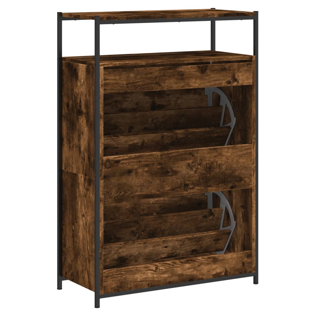 Schuhschrank Räuchereiche 75x34x112 cm Holzwerkstoff - Premium Schuhregale & -schränke - Just €119.20! Shop now at homesales4u