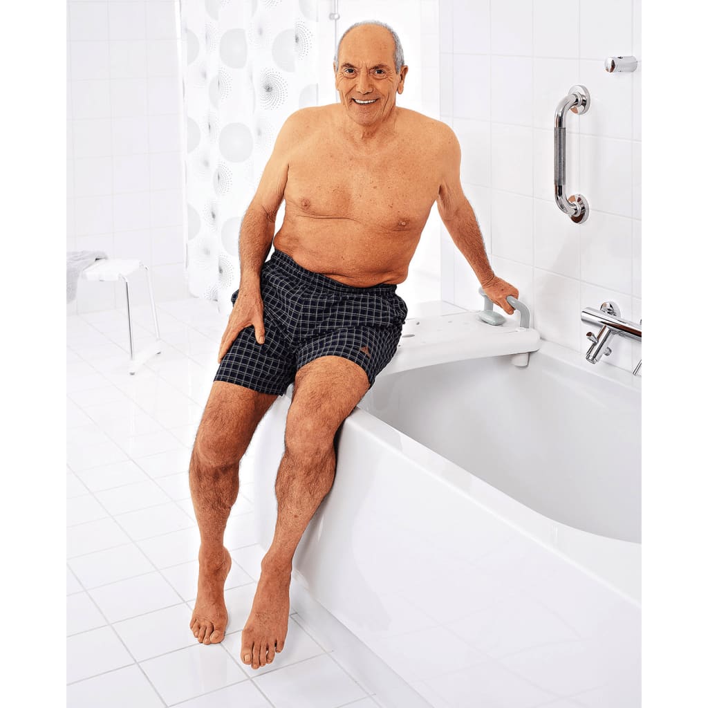 Badewannenbrett Badewannensitz mit Haltegriff Weiß A0040101 - Premium Duschbänke & -sitze  - Just €108.66! Shop now at homesales4u