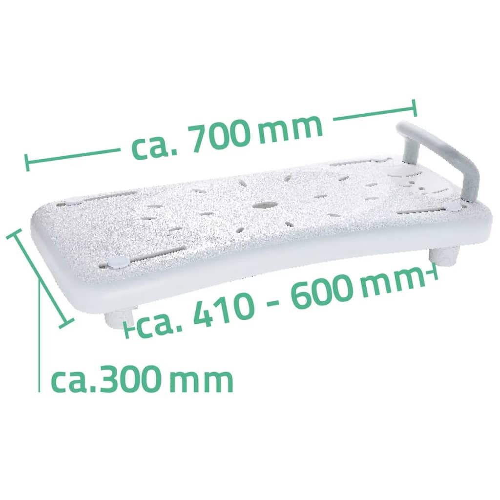 Badewannenbrett Badewannensitz mit Haltegriff Weiß A0040101 - Premium Duschbänke & -sitze  - Just €108.66! Shop now at homesales4u