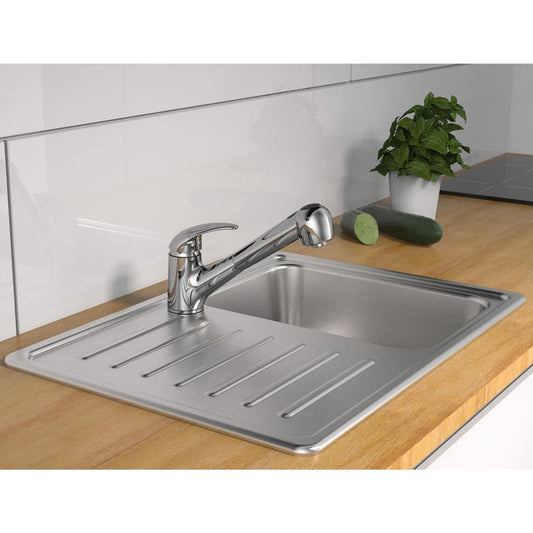 SCHÜTTE Spültischarmatur mit Ausziehbarer Brause ALBATROS Chrom - Premium Armaturen  - Just €134.49! Shop now at homesales4u