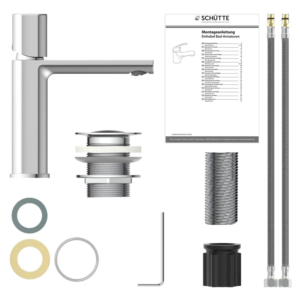 SCHÜTTE Waschtischarmatur NEW YORK Chrom - Premium Armaturen  - Just €158.29! Shop now at homesales4u
