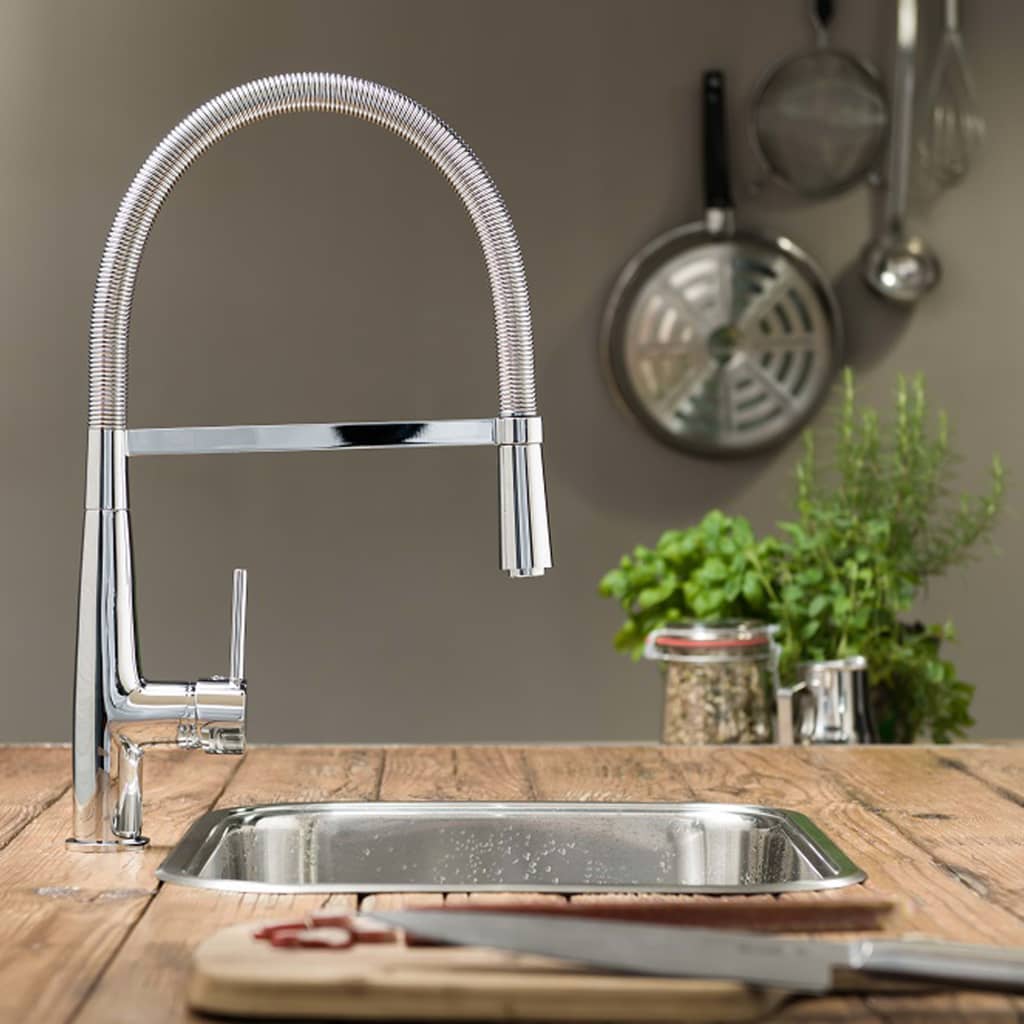 SCHÜTTE Spültischarmatur mit Spiralfeder NEW YORK Chrom - Premium Armaturen  - Just €196.87! Shop now at homesales4u