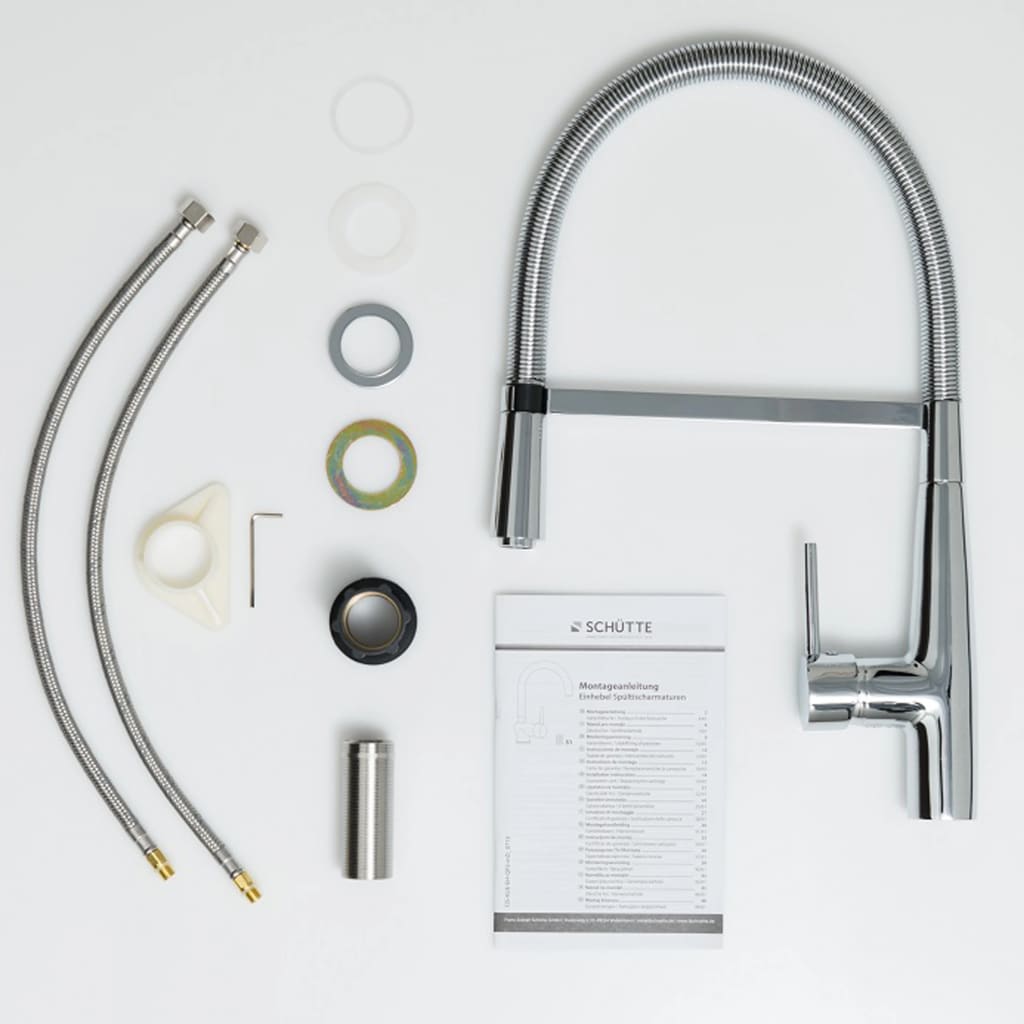 SCHÜTTE Spültischarmatur mit Spiralfeder NEW YORK Chrom - Premium Armaturen  - Just €196.87! Shop now at homesales4u
