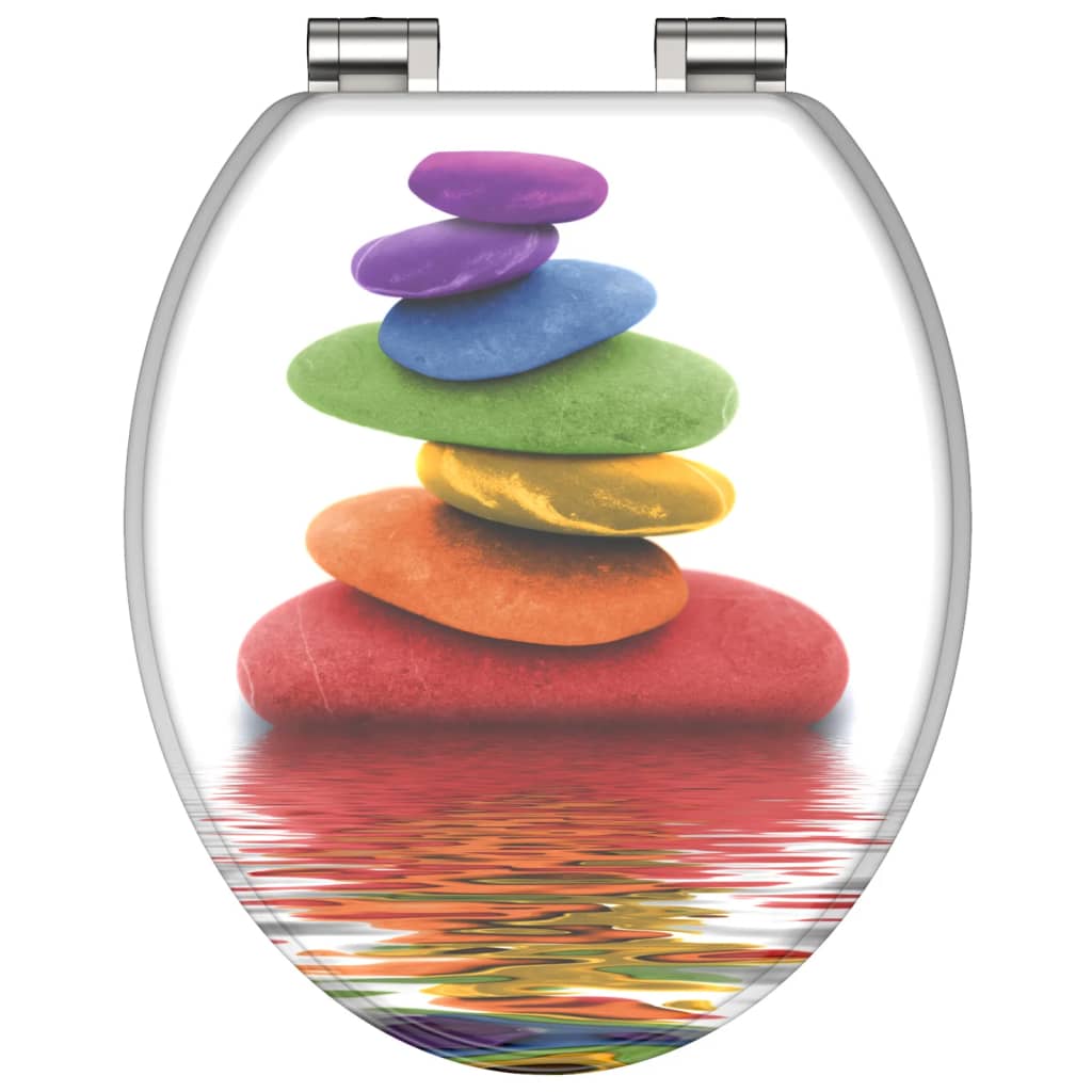 SCHÜTTE WC-Sitz mit Absenkautomatik COLORFUL STONES - Premium Toilettensitze  - Just €87.81! Shop now at homesales4u