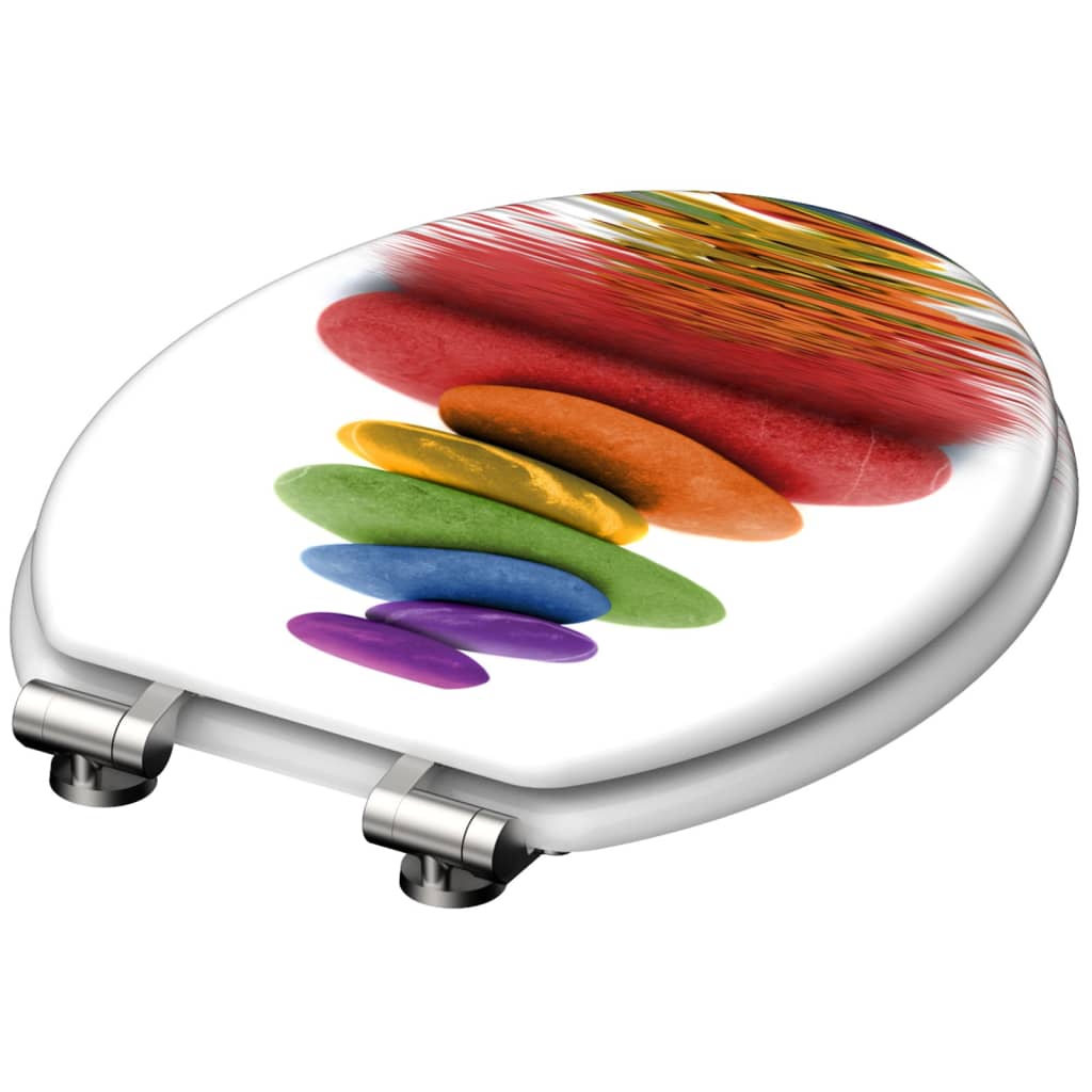 SCHÜTTE WC-Sitz mit Absenkautomatik COLORFUL STONES - Premium Toilettensitze  - Just €87.81! Shop now at homesales4u