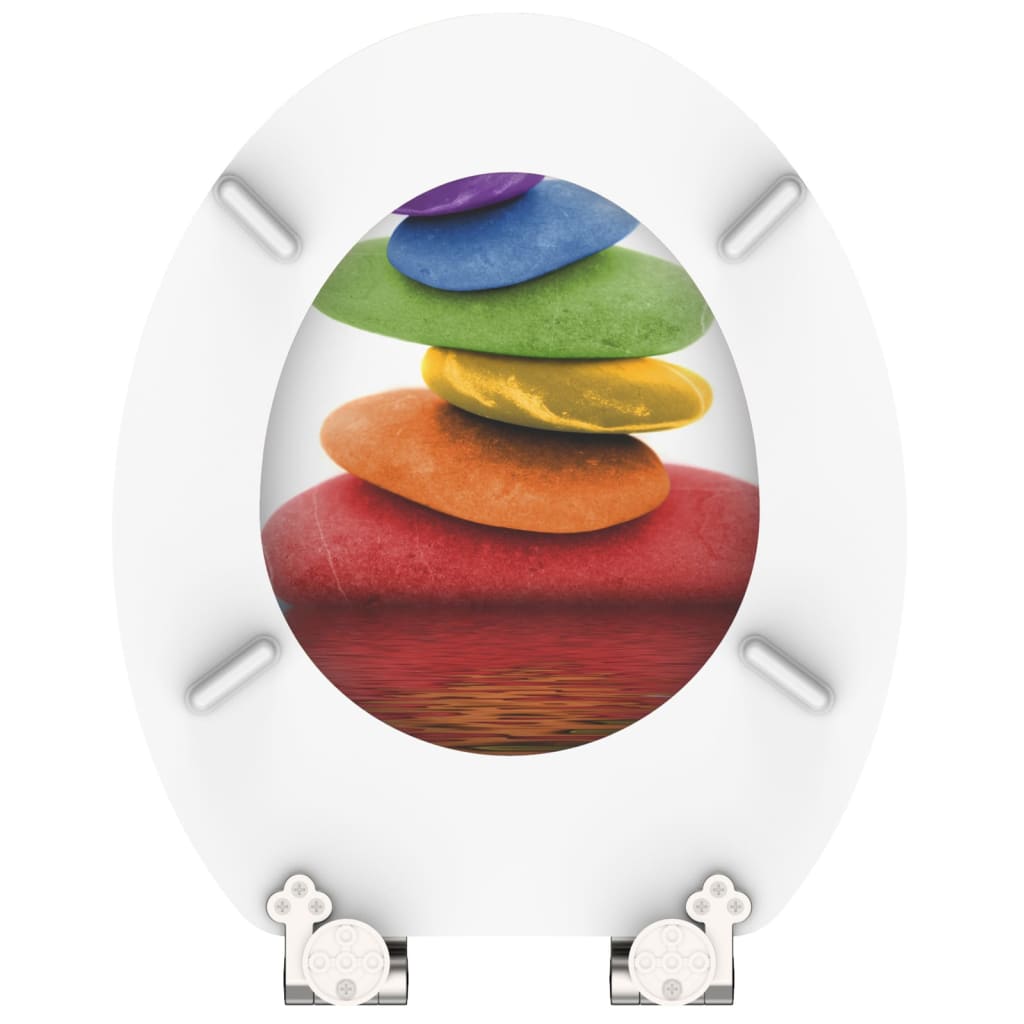SCHÜTTE WC-Sitz mit Absenkautomatik COLORFUL STONES - Premium Toilettensitze  - Just €87.81! Shop now at homesales4u