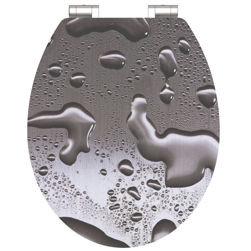 SCHÜTTE WC-Sitz mit Absenkautomatik GREY STEEL Hochglanz MDF - Premium Toilettensitze  - Just €83.87! Shop now at homesales4u