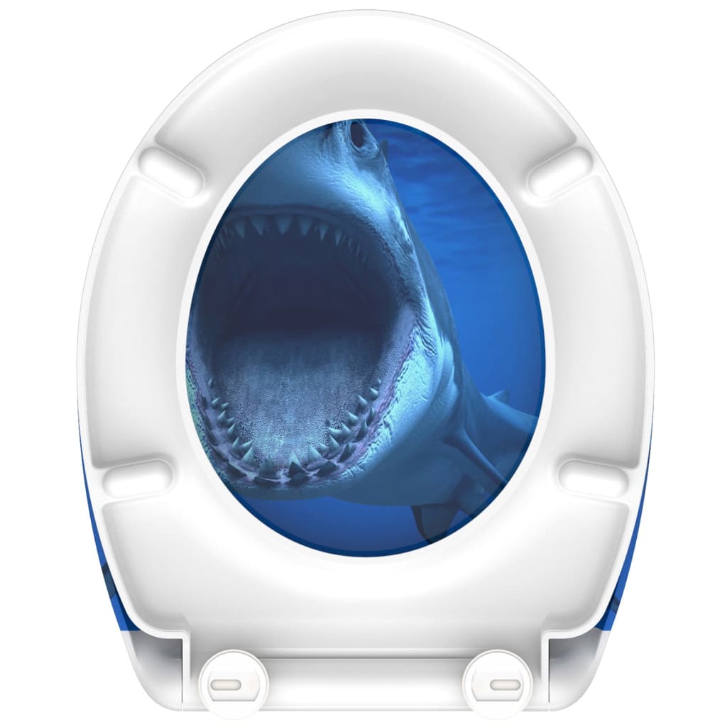 SCHÜTTE Toilettensitz SHARK mit Absenkautomatik Schnellverschluss - Premium Toilettensitze  - Just €58.62! Shop now at homesales4u