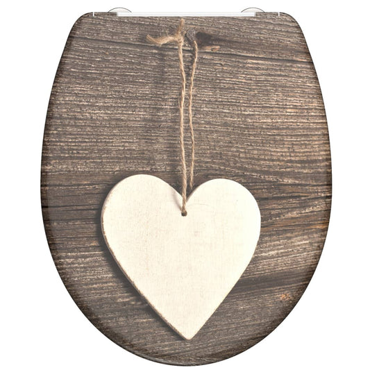SCHÜTTE Toilettensitz mit Absenkautomatik WOOD HEART Duroplast - Premium Toilettensitze  - Just €65.87! Shop now at homesales4u
