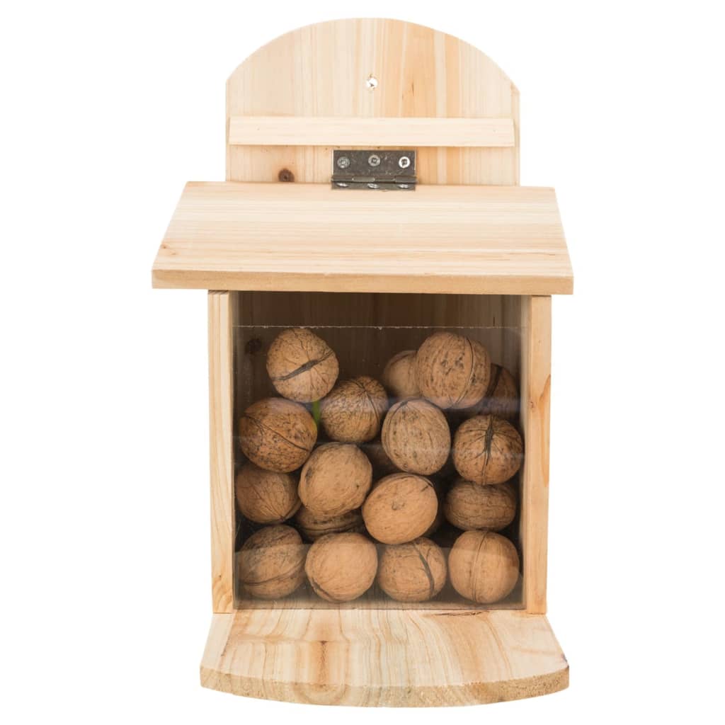 Futterstation für Eichhörnchen 20x30x30 cm Kiefernholz - Premium Eichhörnchenfutterspender  - Just €30.18! Shop now at homesales4u