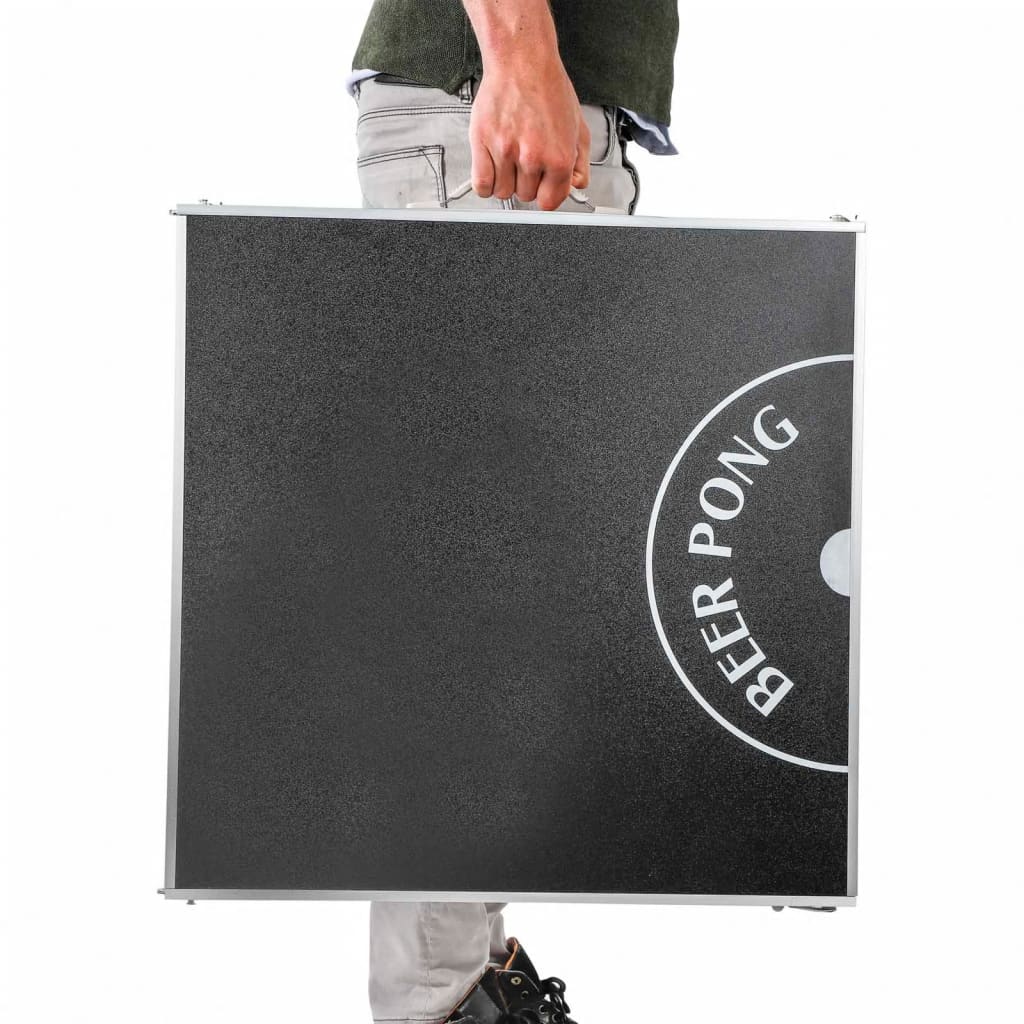 Beer-Pong-Klapptisch Höhenverstellbar Schwarz - Premium Bierpong-Tische  - Just €130.88! Shop now at homesales4u