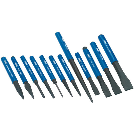 Meißel- und Durchschläger-Satz 12-tlg 26557 - Premium Locheisen & Ahlen  - Just €68.90! Shop now at homesales4u