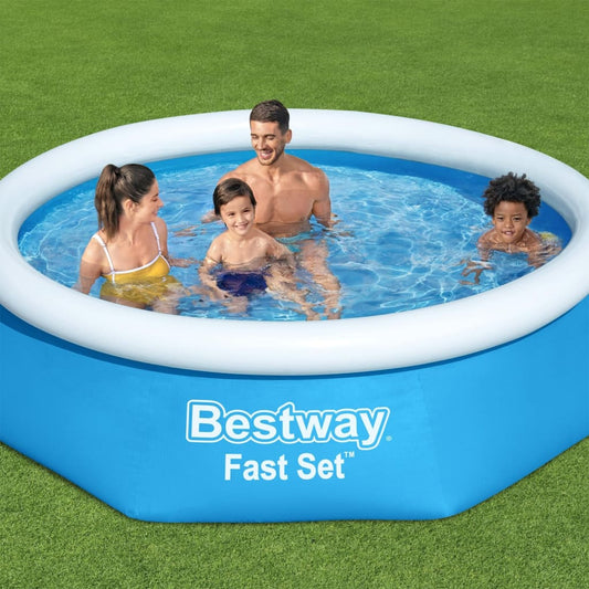Fast Set Aufblasbarer Swimmingpool Rund 244x66 cm - Premium Pools  - Just €58.84! Shop now at homesales4u
