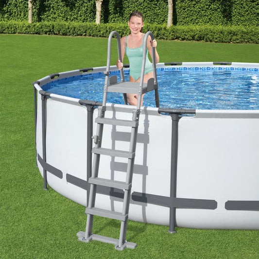 Flowclear 4-stufige Sicherheits-Poolleiter 132 cm - Premium Pool-Lleiter, -treppen & -rampen  - Just €160.71! Shop now at homesales4u