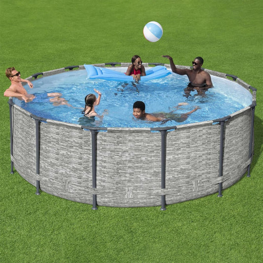 Power Steel Swimming Pool 427x122 cm - Premium Pools  - Just €645.85! Shop now at homesales4u