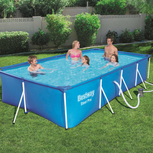 Steel Pro Swimmingpool-Set Rechteckig 400×211×81 cm 56424 - Premium Pools  - Just €280.74! Shop now at homesales4u