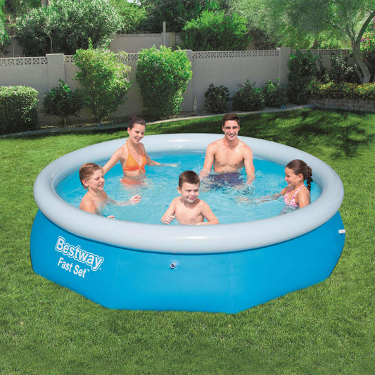 Fast Set Aufblasbarer Swimmingpool Rund 305x76 cm 57266 - Premium Pools  - Just €60.78! Shop now at homesales4u