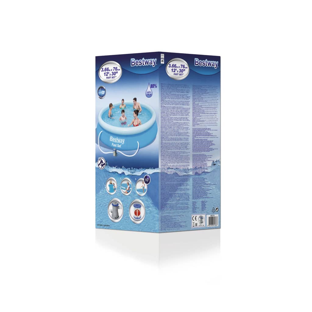 Swimmingpool-Set Fast Set 366x76 cm 57274 - Premium Pools  - Just €130.07! Shop now at homesales4u