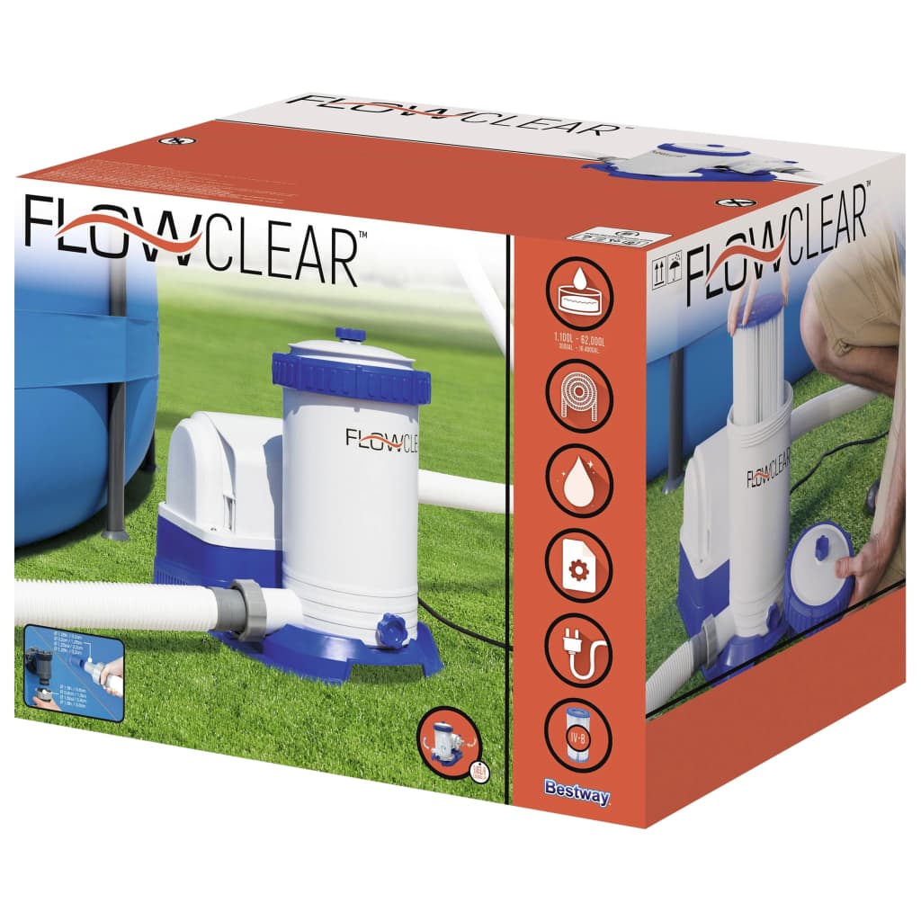 Flowclear Pool-Filterpumpe 9463 L/h - Premium Pool- & Whirlpool-Filter  - Just €241.77! Shop now at homesales4u