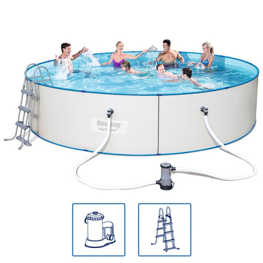 Hydrium Pro Schwimmbad Set Stahlrahmen 460x90 cm 56386 - Premium Pools  - Just €921.65! Shop now at homesales4u