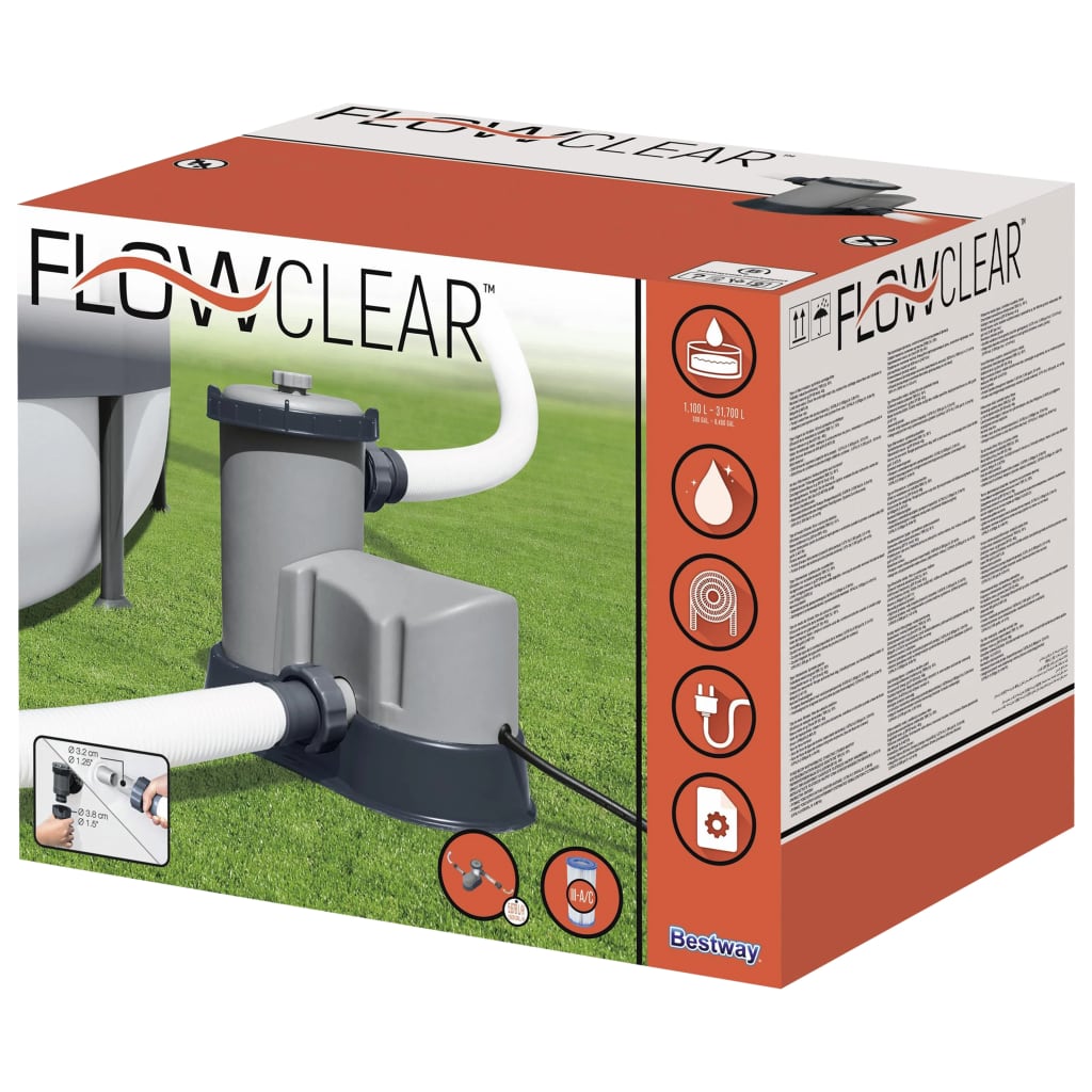Flowclear Pool-Filterpumpe 5678 L/h - Premium Pool- & Whirlpool-Filter  - Just €138.29! Shop now at homesales4u