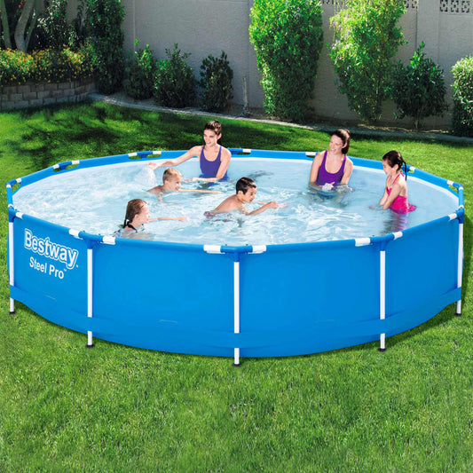 Swimmingpool Steel Pro Rahmen 366 x 76 cm - Premium Pools  - Just €165.05! Shop now at homesales4u