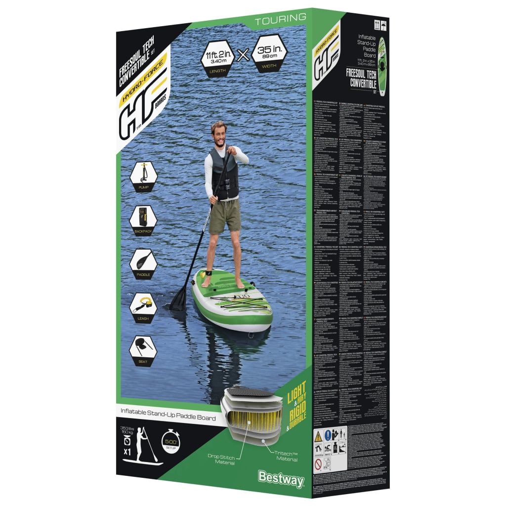 Hydro-Force Freesoul Tech Aufblasbares SUP-Set 340x89x15 cm - Premium Surfbretter  - Just €673.79! Shop now at homesales4u