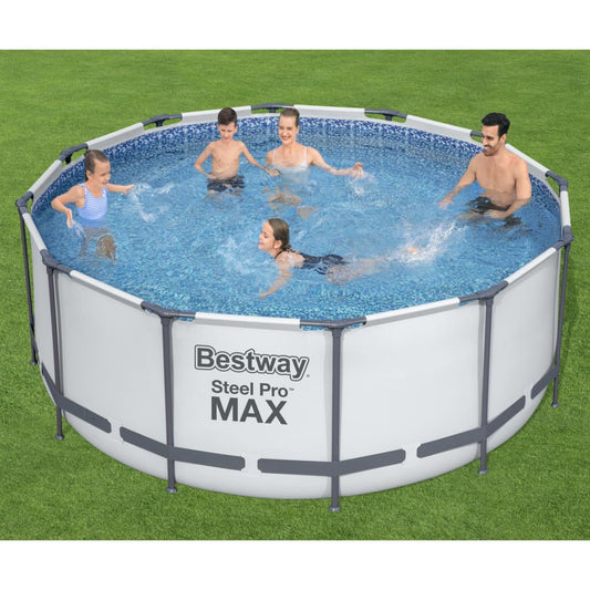 Steel Pro MAX Swimmingpool-Set Rund 366x122 cm - Premium Pools  - Just €550.83! Shop now at homesales4u